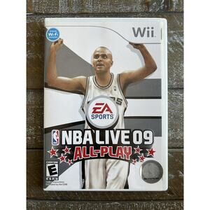 NBA Live 09: All-Play (Nintendo Wii, 2008) - Complete